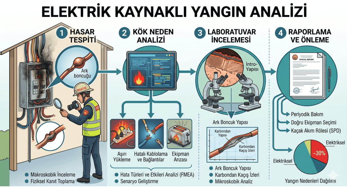 Анализ электрических пожаров — экспертная услуга Yangın Kriminal